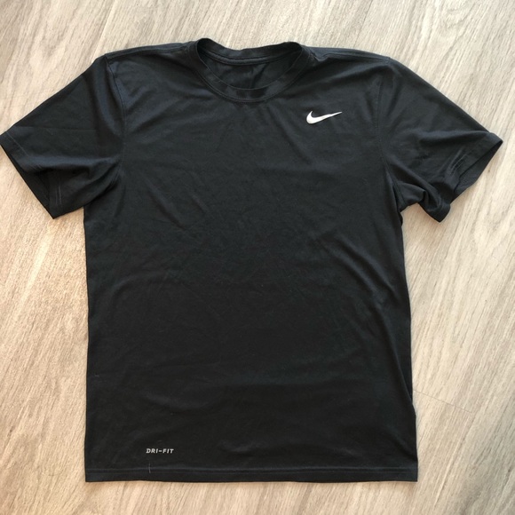 Nike Dri-Fit Workout T-Shirt Men’s Medium Black - Picture 2 of 5